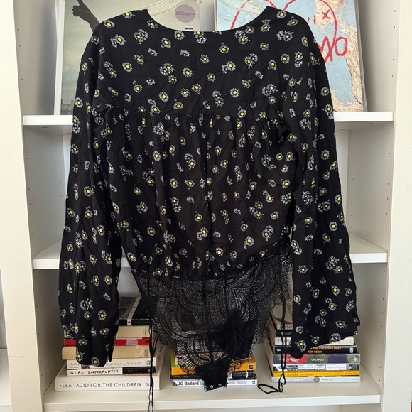 FREE PEOPLE Black Daisy Forties Feel Bodysuit - Picture 7 of 8